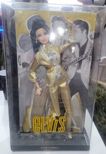 Elvis Presley Barbie Collector King of Pop Rock N Roll Pink Label Doll 2010