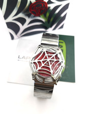 Laphont Web Silver Red Stainless Steel Wristwatch