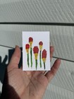 ACEO original, Floral Botanical Painting, acrylic paint, keagoescrafting — photo 3