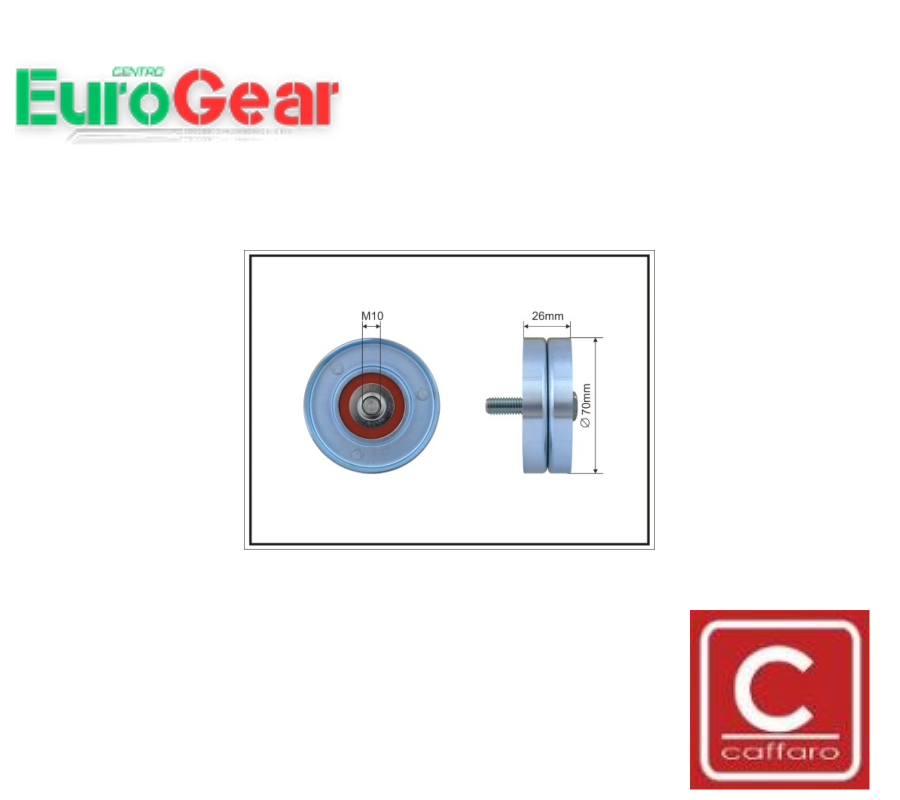 Cinghia Poly-V Galoppino/Guidacinghia Caffaro 60-05 for Chrysler / Jeep