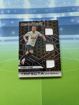 2021-22 Panini Obsidian Trifecta Relic Harry Kane Purple /75 Tottenham Hotspur