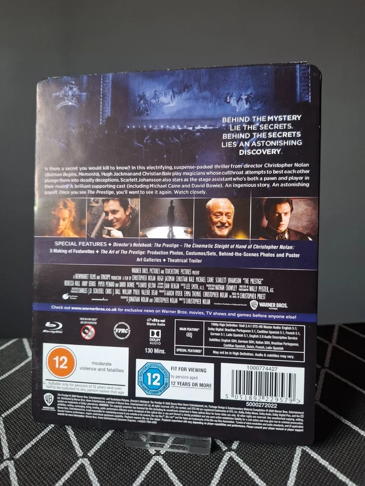 The Prestige Blu Ray - Zavvi UK Limited Edition Steelbook - OOP - Image 2 of 4