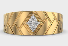 0.70CT Round Cut Natural Diamond Cluster Men's Engagement Gift Ring 14k Gold