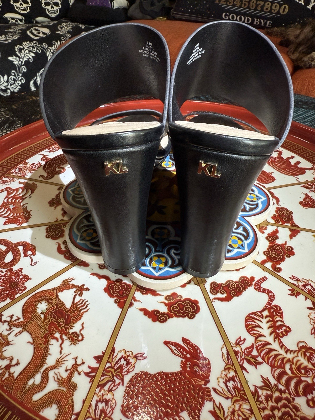 Karl Lagerfeld Paris Style Passy8 Black/Black Women's Slip On Size 9.5M 41EU image 7