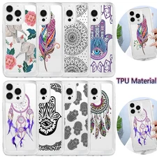 Phone Case For iPhone 17 15 14 16 Pro Max Retro Style Clear TPU Shockproof Cover