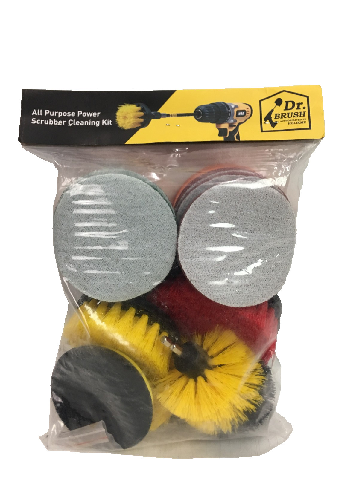 Dr Brush 14x Cleaning Kit Electric Drill Brush Attachment Set Power Scrubber