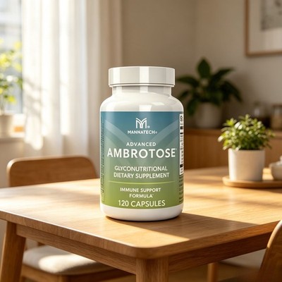 Advanced Mannatech | Capsules 120 Count Ambrotose Dietary Supplement