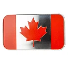 Canadian Flag 1 oz Silver Bar - Full Color .999 Silver Bullion Bar in Capsule