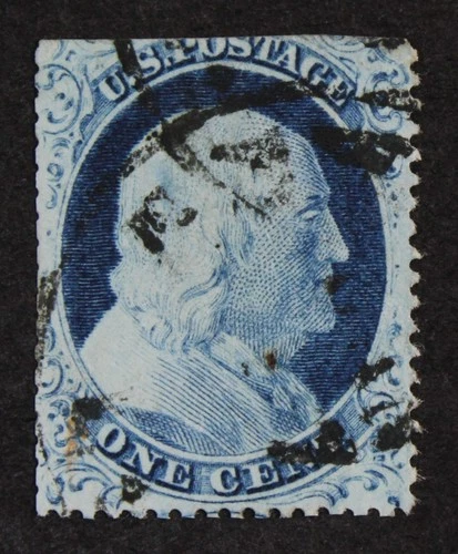 CKStamps: US Stamps Collection Scott#23 1c Franklin Used CV$700
