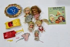 J-242 VINTAGE 1960'S MATTEL LIDDLE KIDDLE DOLLS WITH ACCESSORIES