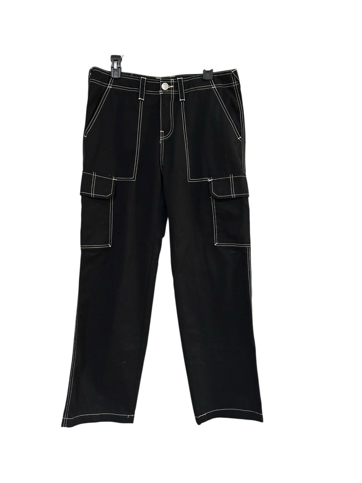 True Religion Women's Military SN Cargo Pants  Jet Black Size 30 MSRP $139