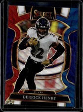 2025 Panini Select Derrick Henry Concourse Tri-Color Prizm #/399 Ravens