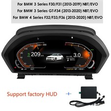 12.3" Digital Speedometer Cluster Instrument For BMW F30 F31 F32 F34 F36+HUD HD