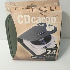 Vtg Green Music CD DVD Cargo Carry Storage Case Holds 24