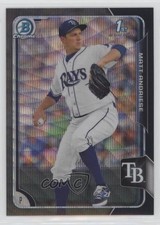 2015 Bowman Asia Exclusive Black Wave Refractor Matt Andriese #BCP67 1s8