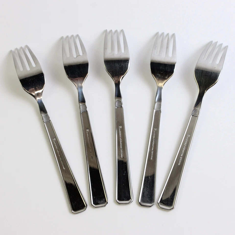Lot Of 5 J A Henckels (Zwilling) Metrona (Stainless) Flatware 7.25" Salad Forks - Image 2 of 4