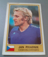 Panini Euro Football 77 stickers -#27 Jan Pivarnik - Ceskoslovensko - VINTAGE