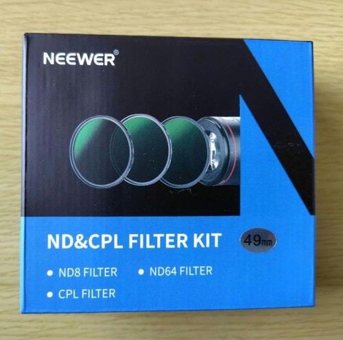 Neewer 49mm ND8 ND64 CPL Filter Kit Waterproof Scratch-Resistant Ultra-Thin - Picture 4 of 6