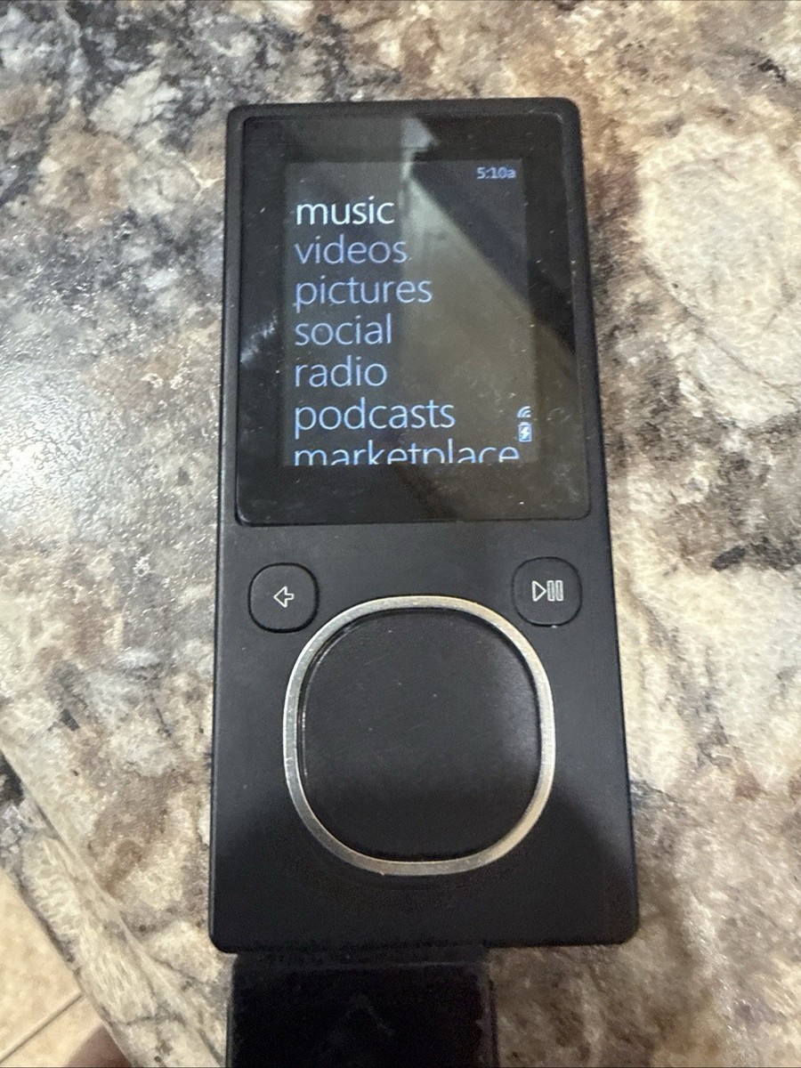 Microsoft Zune 2nd Generation Black MP3 Media Player FM Radio USB