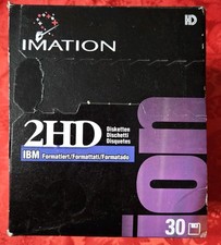 Imation 3.5 Floppy Disks 2HD Diskettes IBM Formatted 30 Pack 1.44 MB New PHOTO