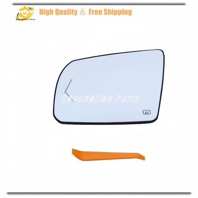 1X Driver Side Heated Mirror Glass with Turn Signal Fits Toyota Tundra Sequoia