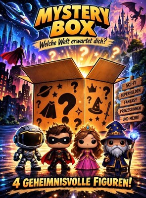 Funko Pop! - Box mit 4 Figuren   Marvel, Star Wars, Disney, Kaiju No. 8, Magic..