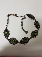 Vintage Boho Medallion Chain Belt Brass Tone 39  