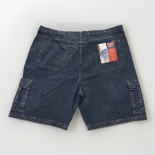 VTG Wrangler Hero Men s Size 46 Baggy Cargo Denim Jean Shorts 90s Y2K Jorts NOS
