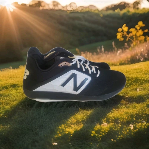 New Balance Tacchetti Baseball Metallo L3000BK4 Nero Bianco Uomo Taglia 17 NUOVI Senza Scatola