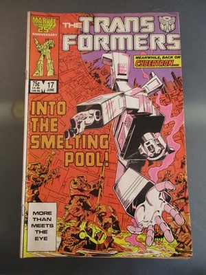 Transformers Comic Into the Smelting Pool!  1986 Marvel Comics