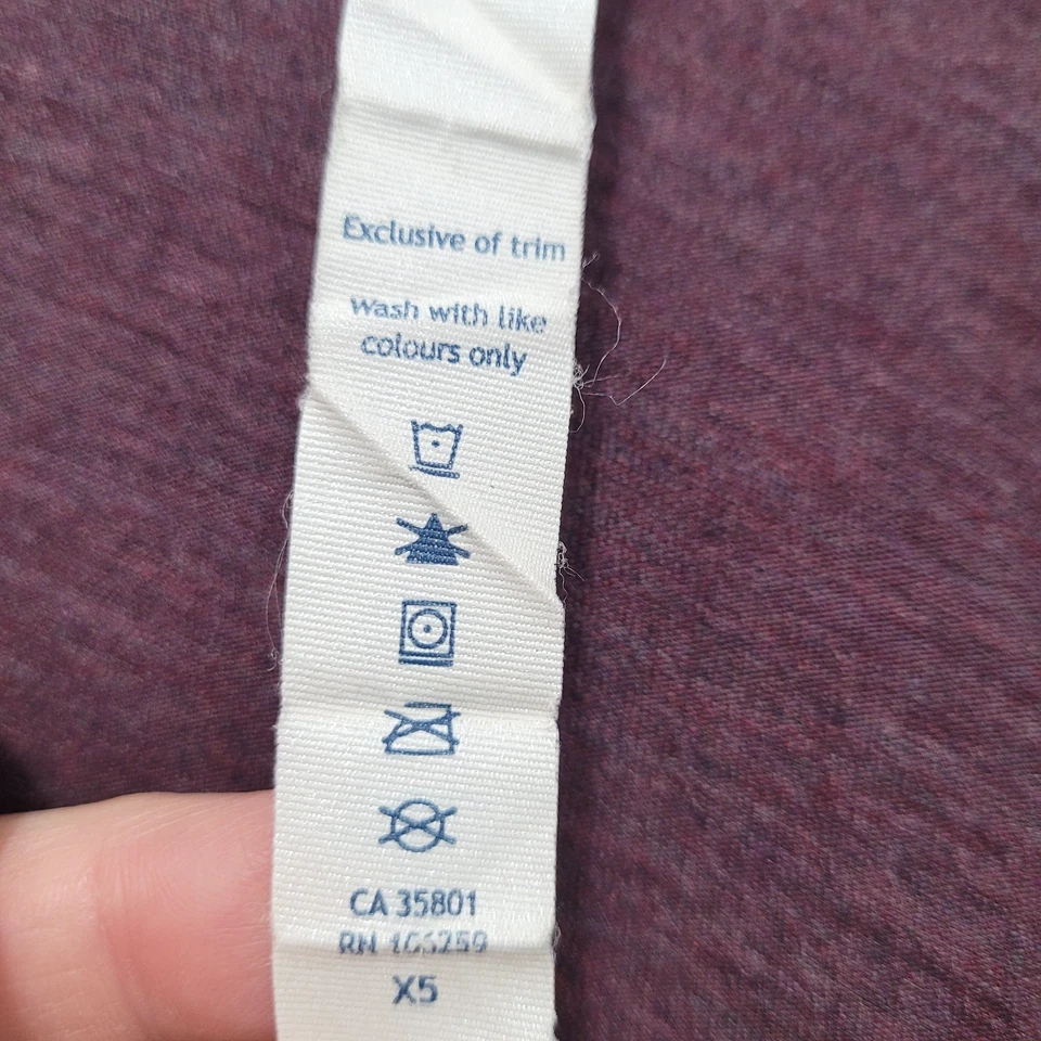 Lululemon Radiant Sz 8 Wrap Top Long Sleeve Purple Heathered Bordeaux Drama - Image 3 of 4