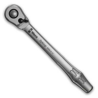 WERA Hebel-Umschaltknarre 1/4'' ZYKLOP metal switch 1/4'' Vierkantantrieb, Kugelar