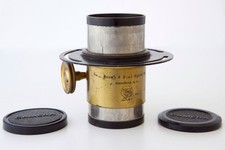 Bausch  Lomb Antique Silent Film Cinematography 6" Projector Lens w/ Mount Ring