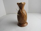 Vtg Leilani Monkey-Pod Wood Pineapple Toothpick Appetizer Holder 7 1/2" Tall — photo 5