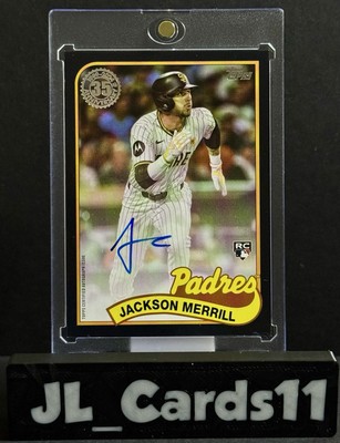 2024 Topps Jackson Merrill 1989 35th Anniversary Rookie Black Auto 