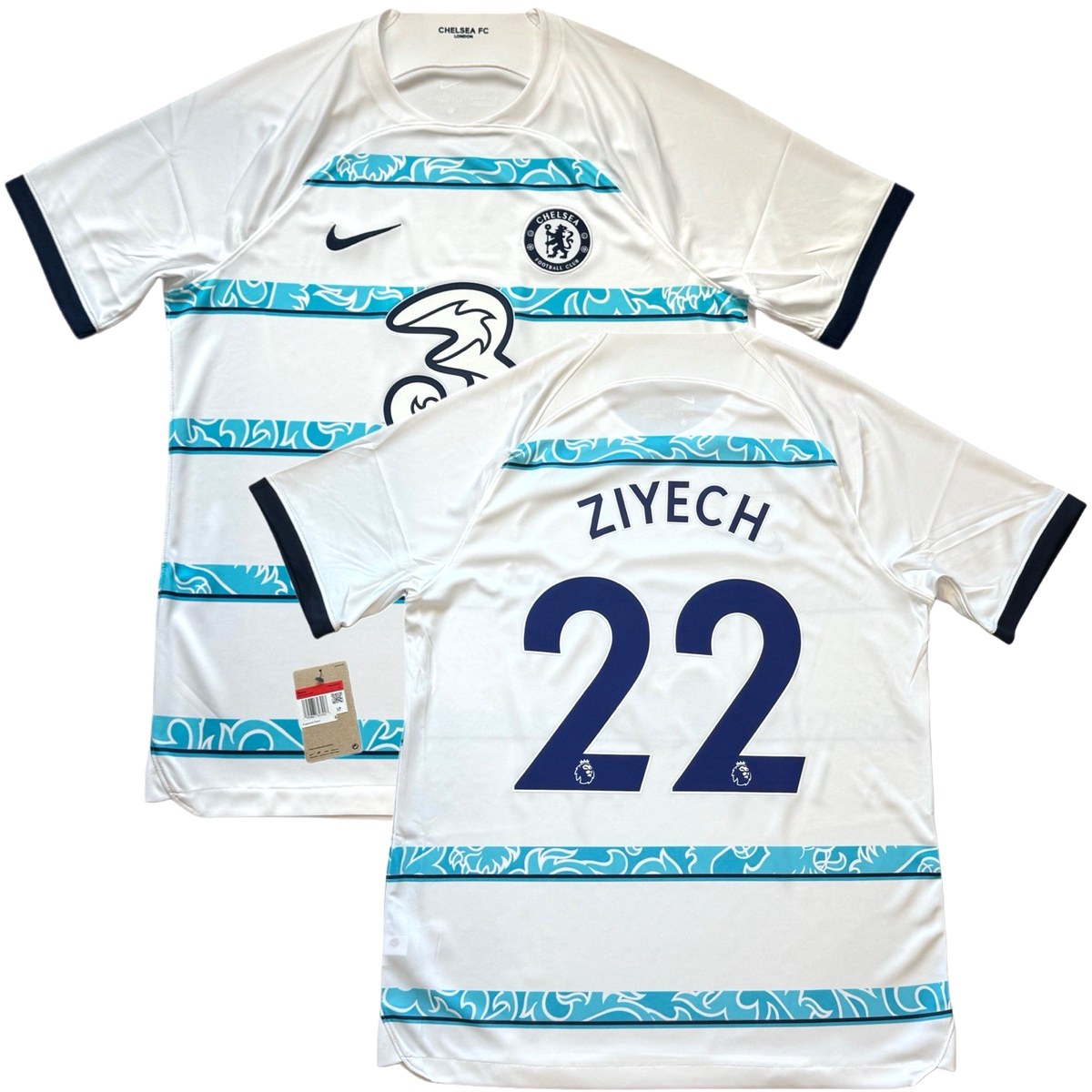 2022/23 Chelsea Away Jersey #22 Ziyech Large Nike Soccer Premier