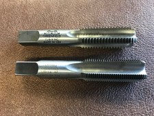 Set of 2 Greenfield 7/8 -9 NC and a 7/8 -14 NF Threading Tap 4-Flute USA