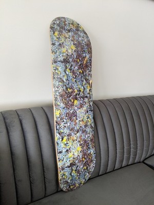 Jackson Pollock Studio skateboard deck - Medicom x SYNC art collectible