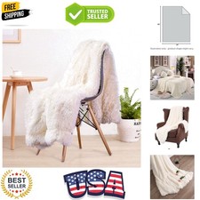 Super Soft Shaggy Faux Fur Throw Blanket, Plush Fuzzy Sherpa Throw Blanket fo...