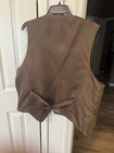 MTO International brown suede leather vest L — photo 2