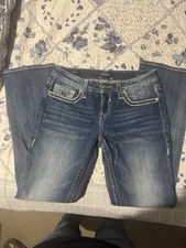 VIGOSS Heritage Fit Jeans Women Size 8 L32 Slim Boot Mid Rise Denim