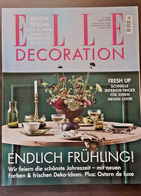 ELLE DECORATION  Zeitschrift 2/2025    Fresh up - Schnelle Interionr-Tricks