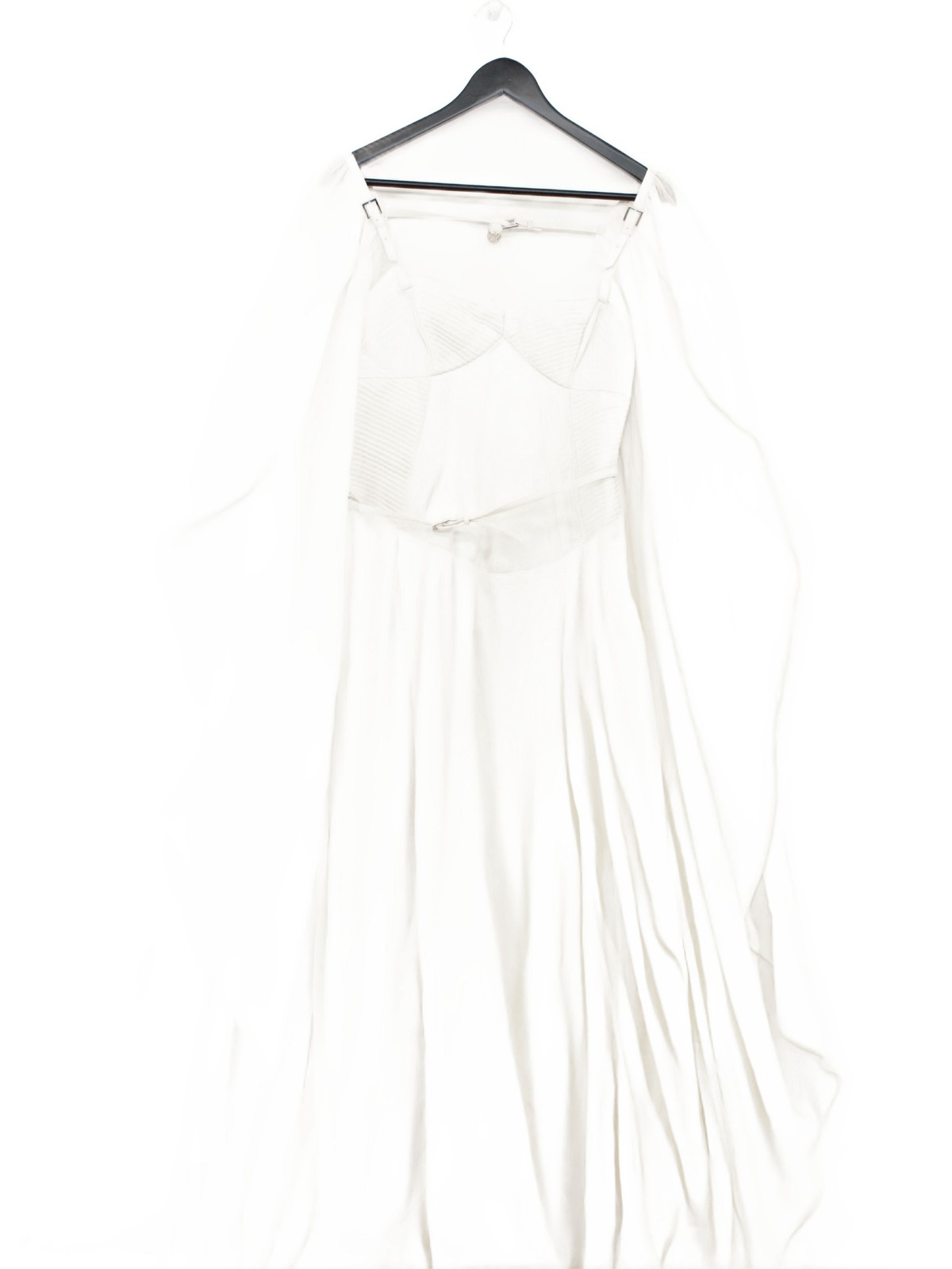 Karen Millen Maxi Dress UK10 in White RRP £429