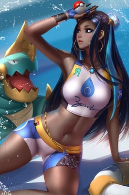 Nessa | Pokémon Anime Sexy Nudes Girl HD Print Canvas Manga Poster NSFW