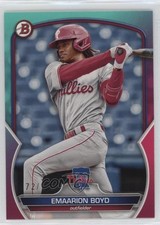 2023 Bowman Draft Aqua & Pink Gradient 72/199 Emaarion Boyd #BD-43 11s9