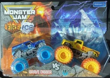 Monster Jam Fire And Ice Gravedigger VS  W Wal-Mart Exclusive New Release 🔥🔥