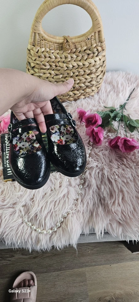 Sapatos femininos Rocket Dog preto couro envernizado sintético Mary Jane balé liso 8,5 - Imagem 2 de 4