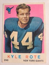 1959 Topps - Kyle Rote #7