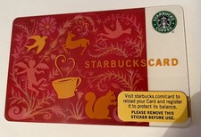 Carte Cadeau Starbucks 2007 Noël Neuve Rare pour Collection !