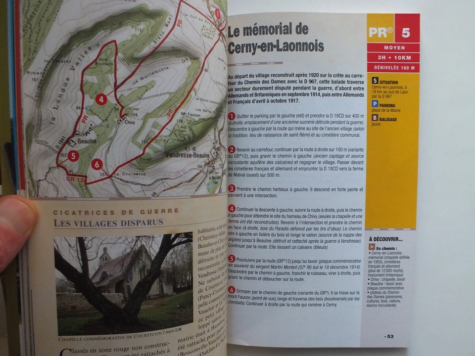 Dans les traces de la Grande Guerre en Picardie... a pied (Topo Guides) - Image 3 of 4